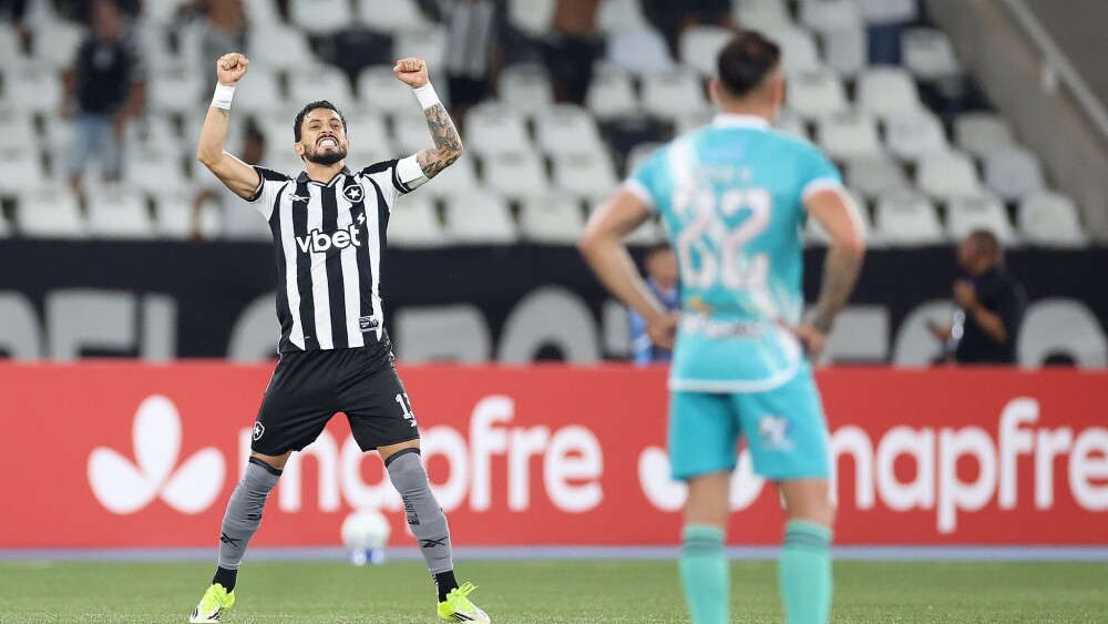 Botafogo 2x0 Nacional Potosí, Alex Telles Comemora a Classificação