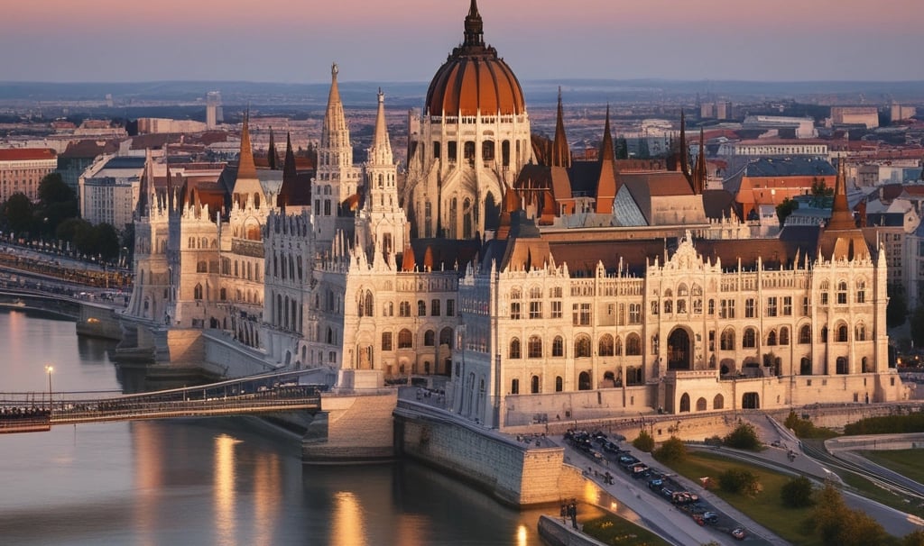 a large castle like building with a steeple on top of it