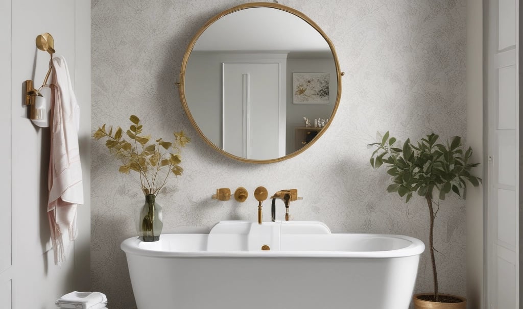 a white wall with a sign on it