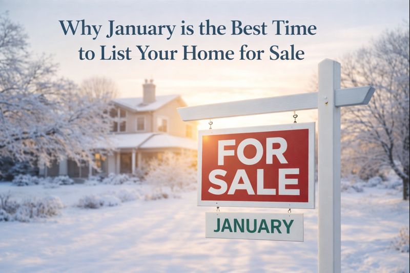 January as a smart time to list a house for sale.