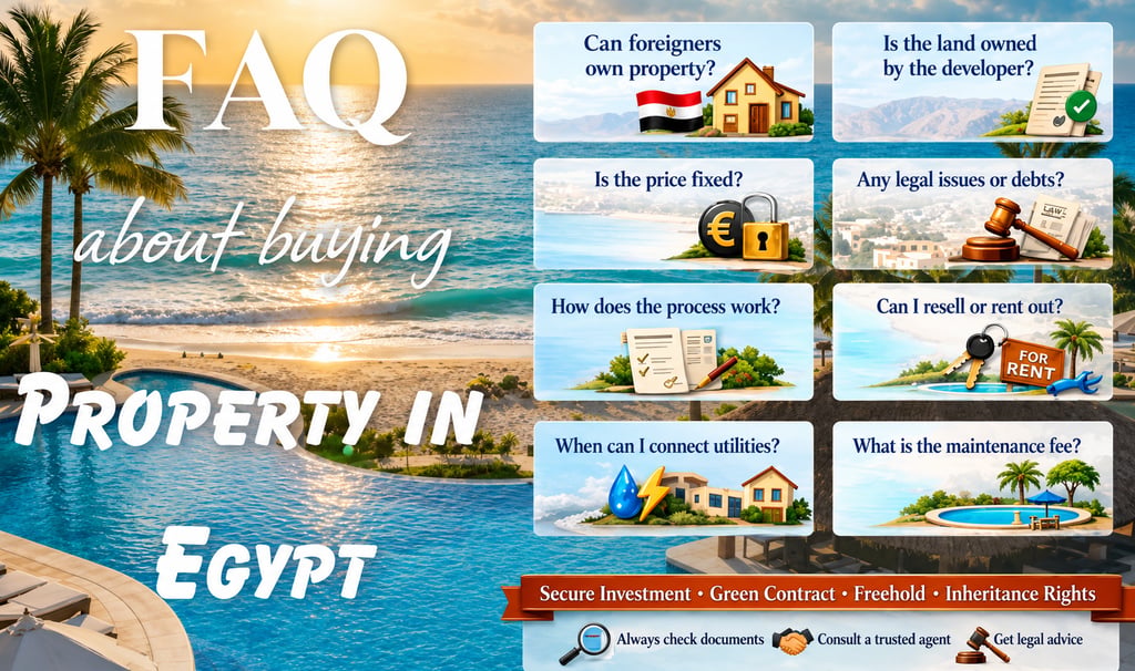 buying property in Egypt • Egypt real estate for foreigners