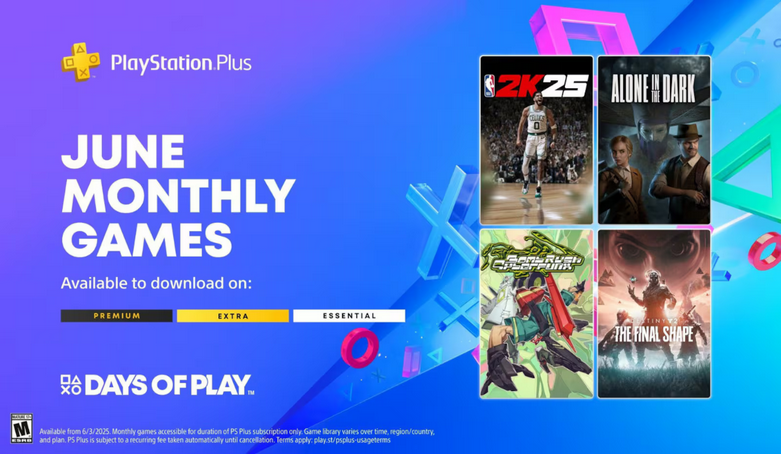 PlayStation Plus de Junho de 2025 traz NBA 2K25, Alone in the Dark, Destiny 2 e muito mais!