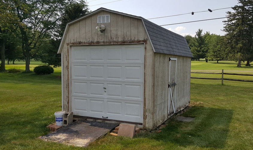 Fast, affordable old shed removal service. We safely tear down and haul away unwanted sheds in Massachusetts & Rhode Island.