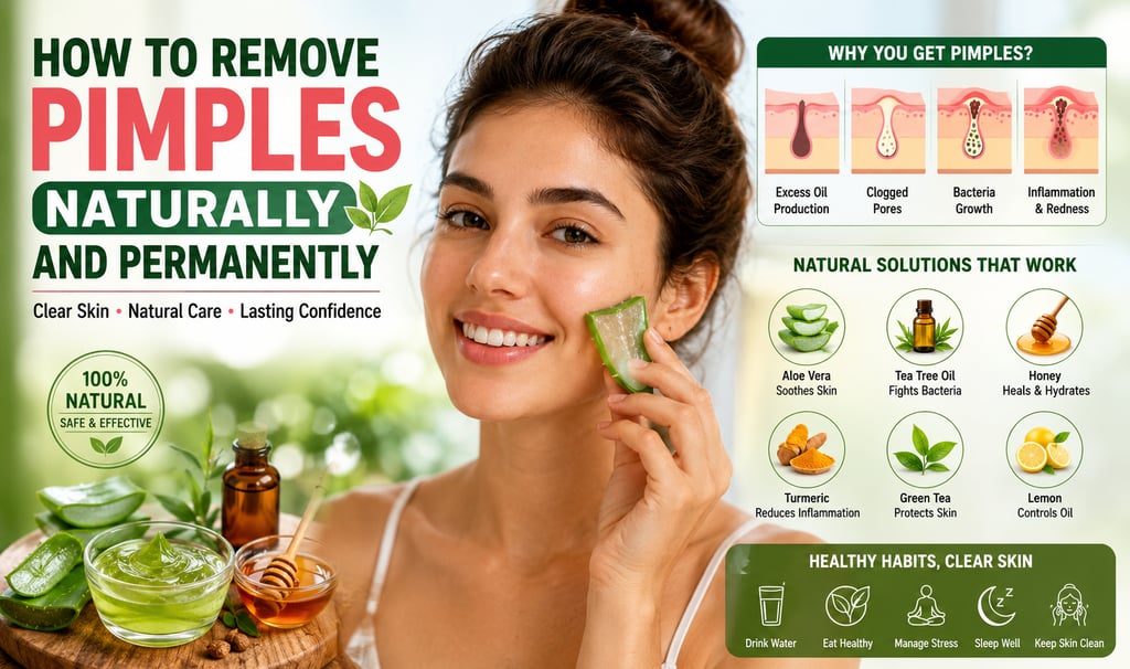 how to remove pimples naturally and permanently
