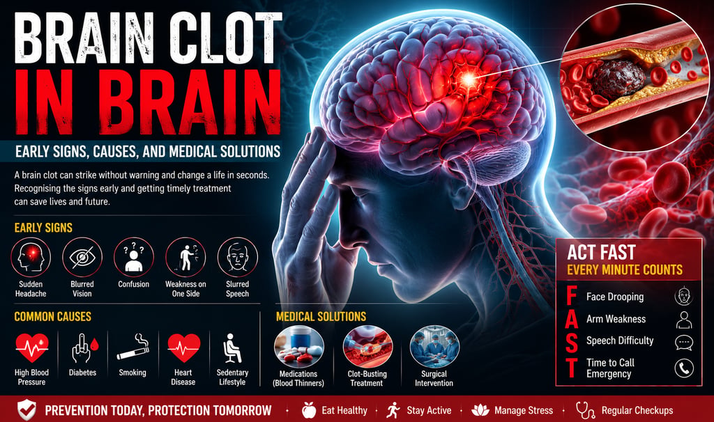 brain clot in brain