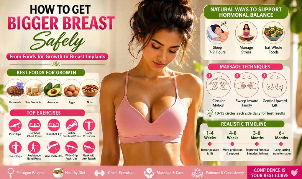 how to get bigger breast