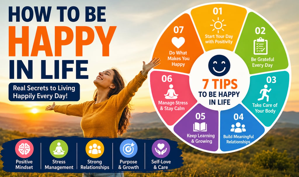 how to be happy in life
