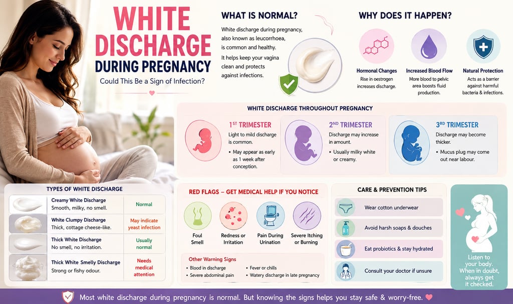 white discharge during pregnancy