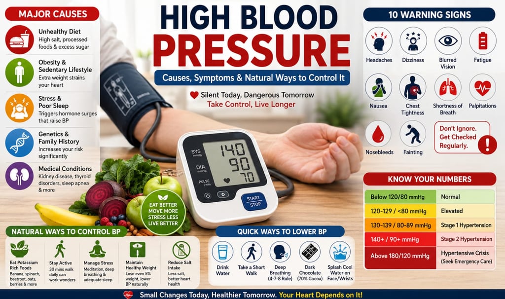 Reasons for high blood pressure