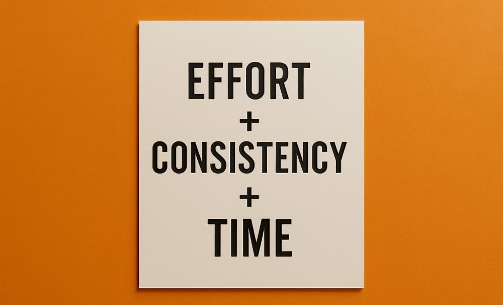 a poster of a poster of a quote about the importance of the effort
