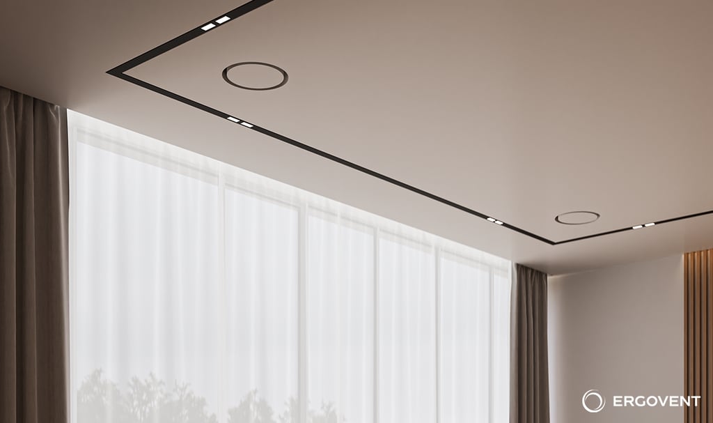 Bezramkowe nawiewniki wentylacyjne ERGOVENT