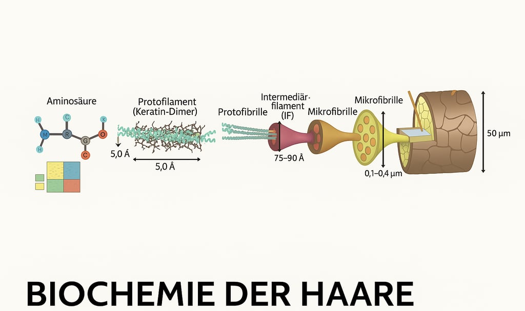 biochemical process of hair