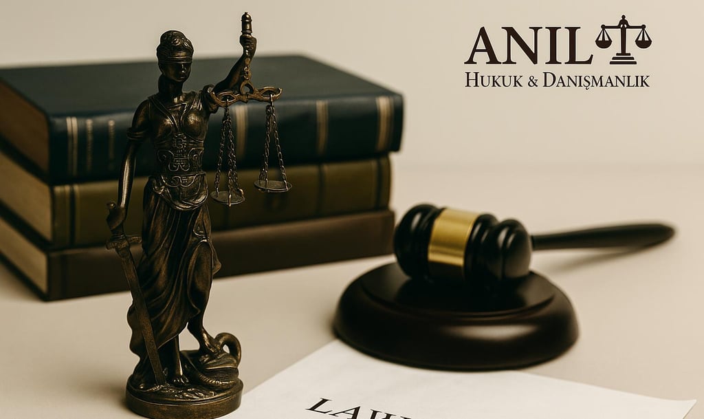 alt="İlamsız icra başvurusunu anlatan masa sahnesinde Avukat Mehmet Buğra Anıl çalışırken"