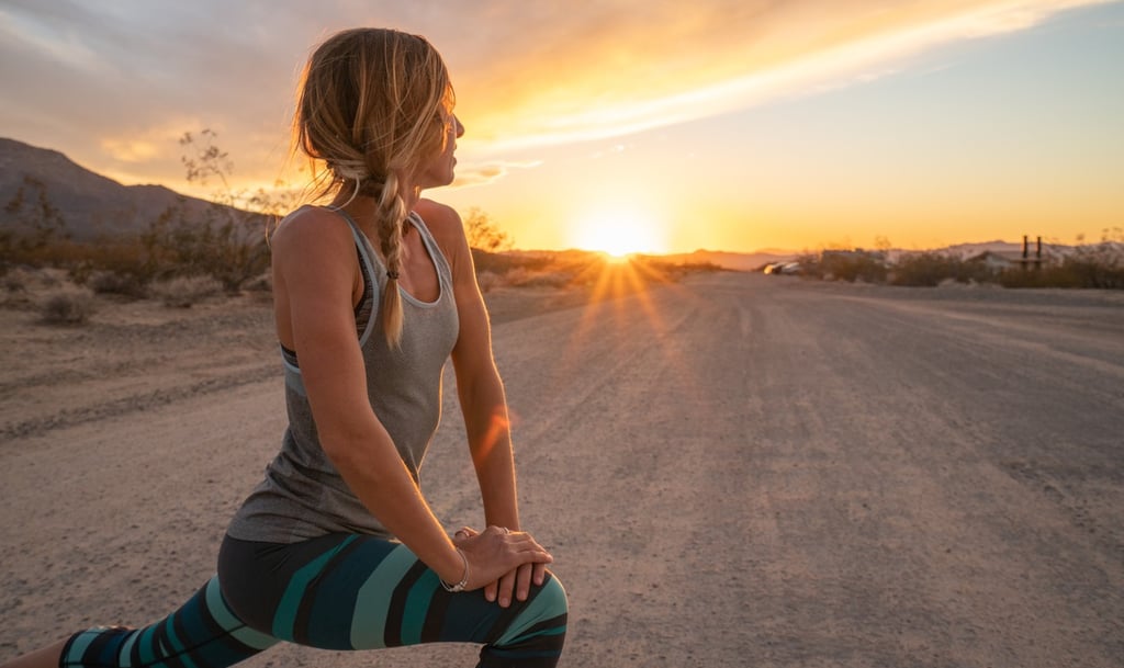 Woman Waking Up Early in the Morning Run Taking Advantage of Day