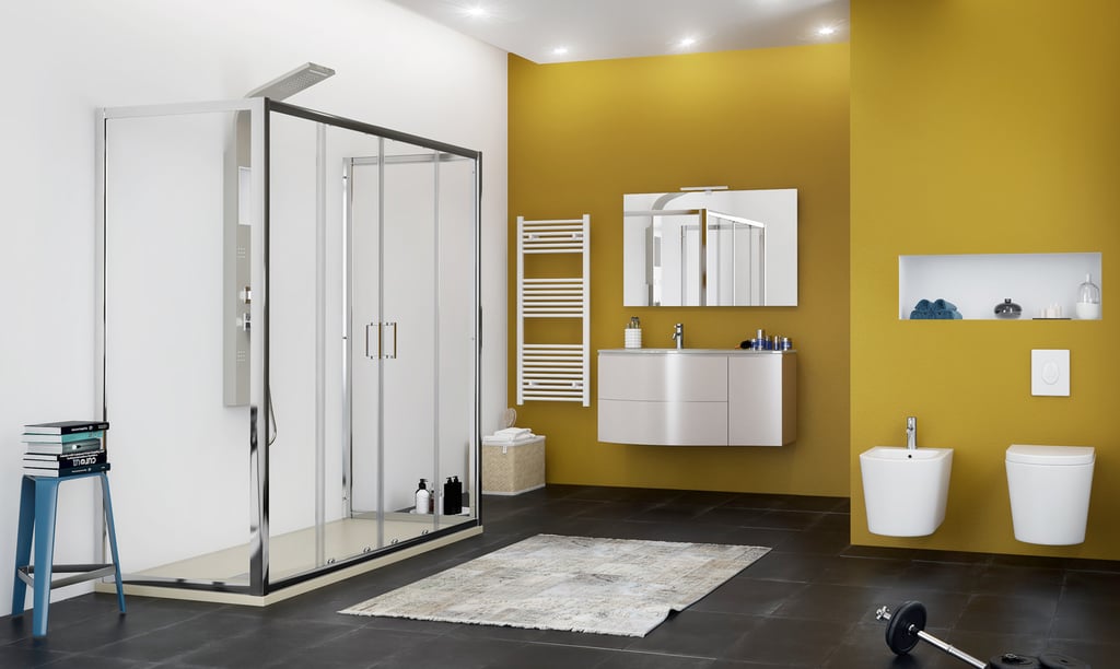 Sostituzione vasca con doccia rapida: risultato finale del bagno rinnovato.