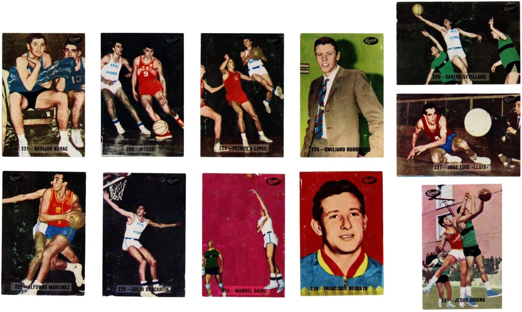1966 Konga Deporte Y Premios Spanish Baloncesto Basketball Cromos Cards