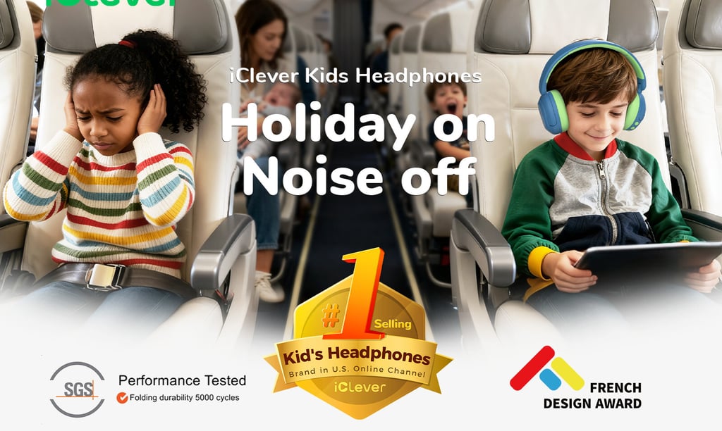 a group of children sitting on seats in a plane