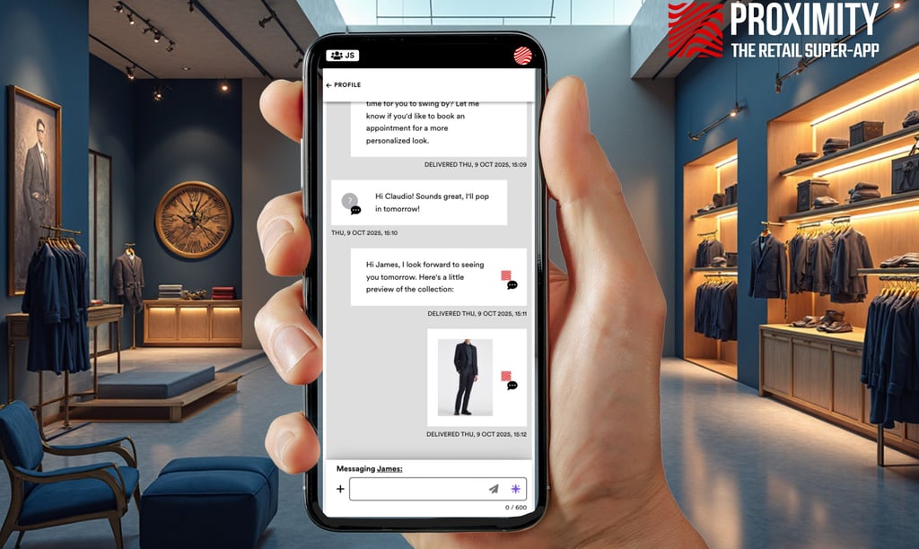 a person holding a phone with a picture of a man in a suit