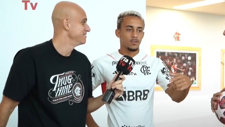 Matheus Gonçalves em entrevista a Fla TV.