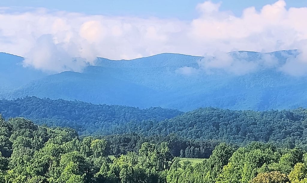 Smoky Mountains and valley view