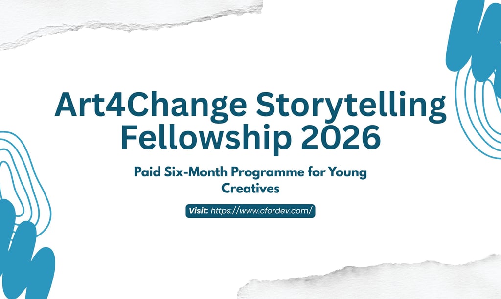 Art4Change Storytelling Fellowship 2026
