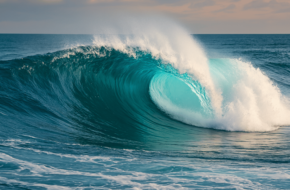 Vague de mer pour le Jour de l'eau - Journée mondiale