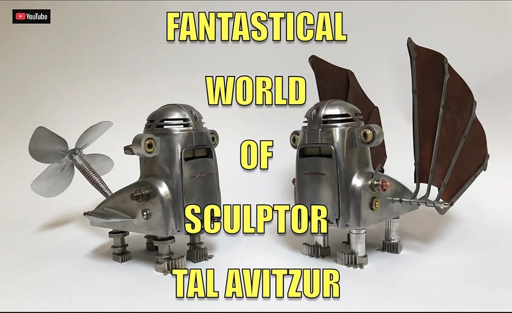 YouTube link to video about sculptor Tal Avizur. 