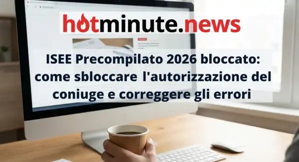 a person holding a cup of coffee in front of a computer screen