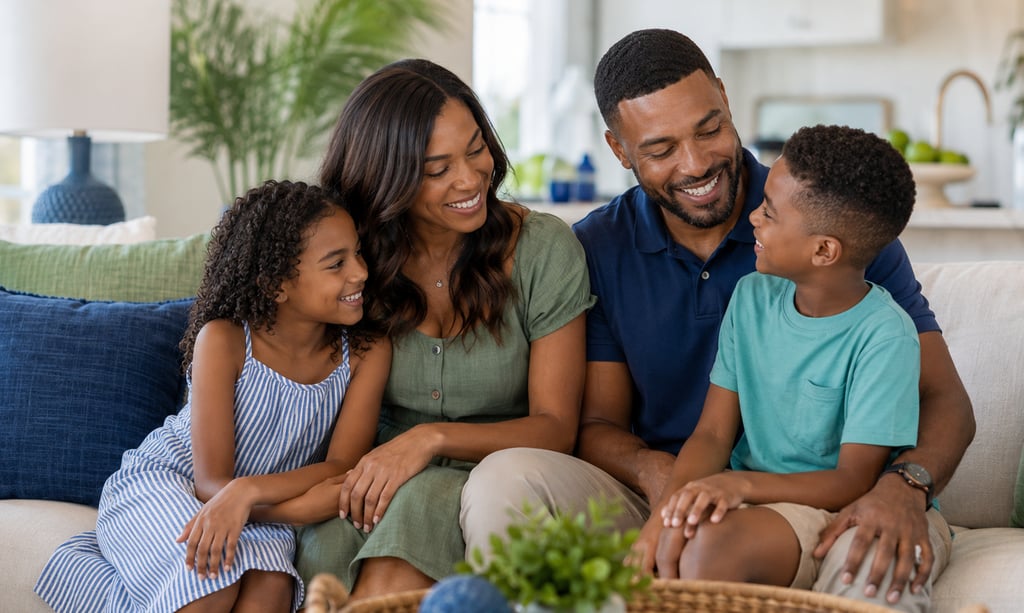 Family enjoying time together while planning for financial security.