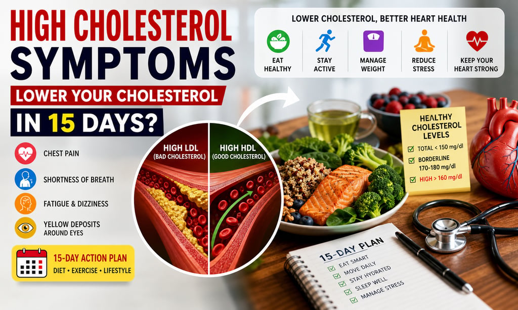 High cholesterol symptoms diet 
