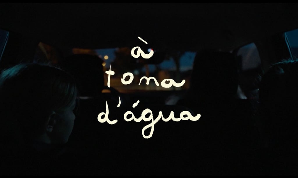 créditos de filme, procreate, ilustração de créditos, Alexander David, à tona d'água,filme 