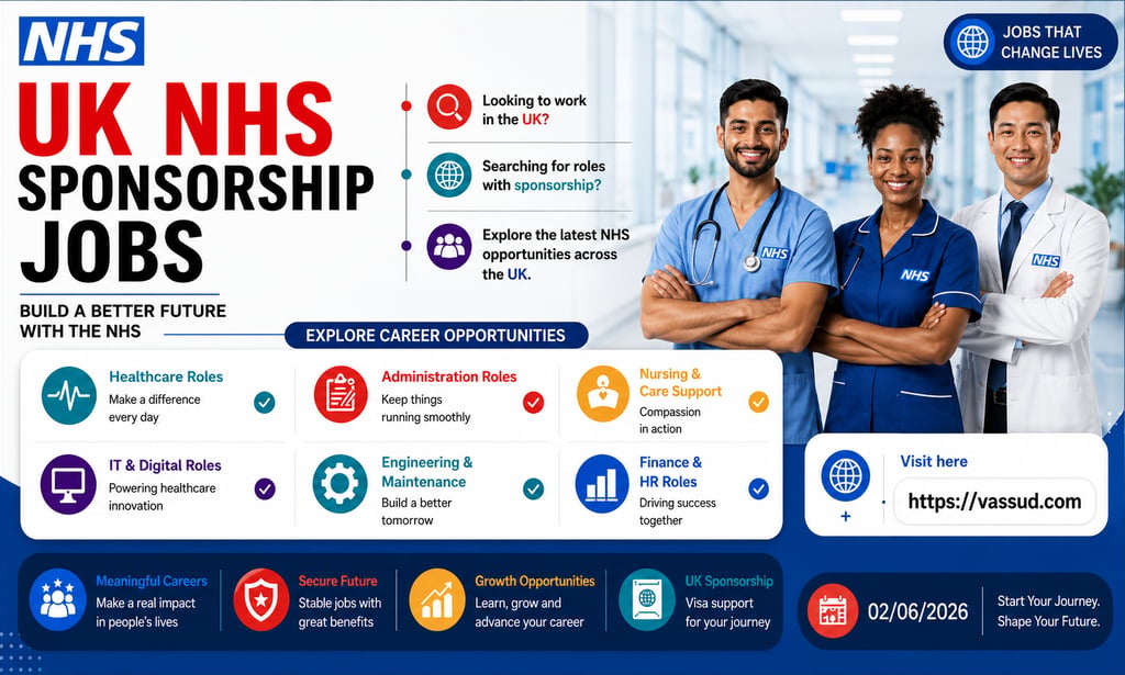 Top 10 NHS jobs for UK with sponsership