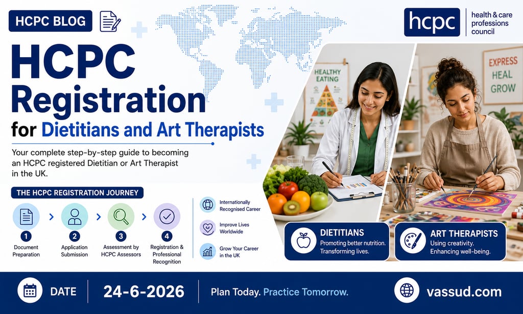 HCPC Registration for Dietitians and Art Therapists From India (2026)