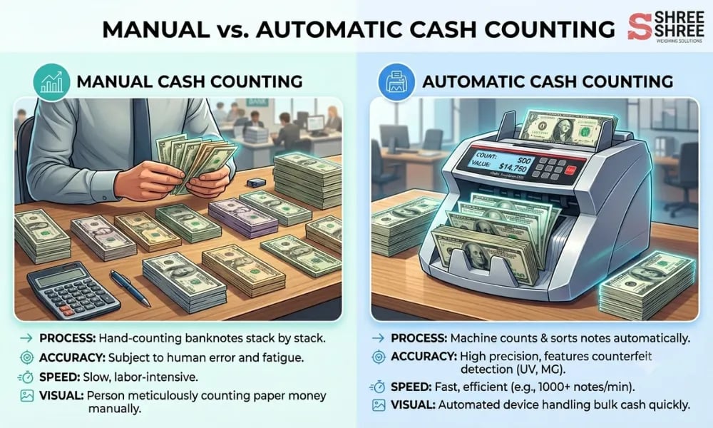 automatic cash counting machine
