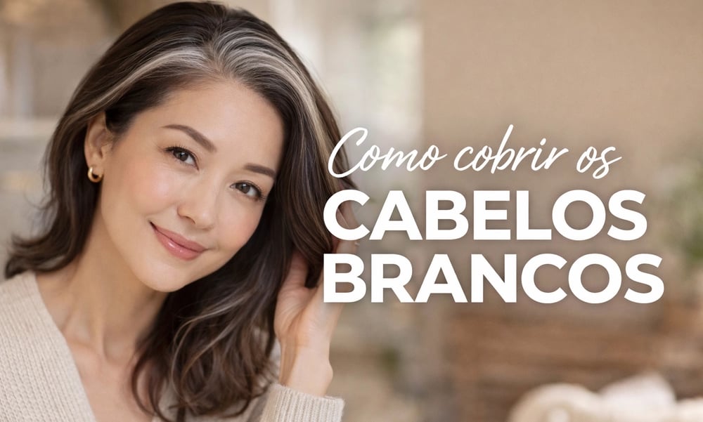 Como cobrir os cabelos brancos e fios grisalhos com técnica de camuflagem natural