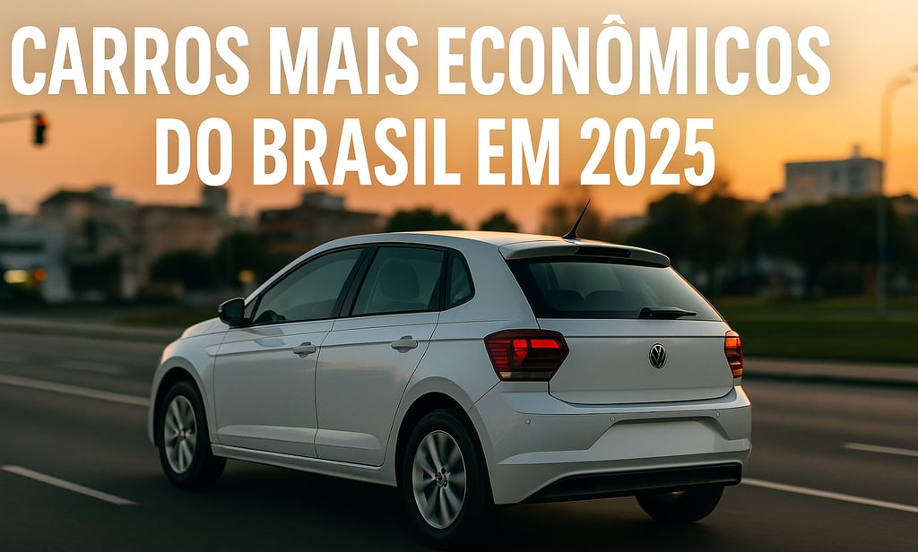 Carros mais econômicos do Brasil em 2025