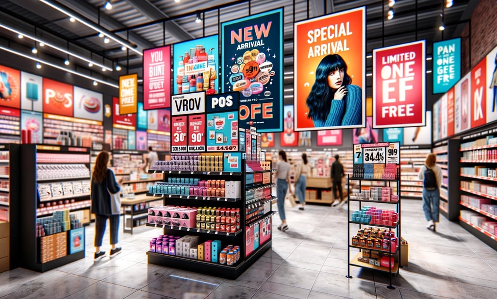 a store with a variety of products and people