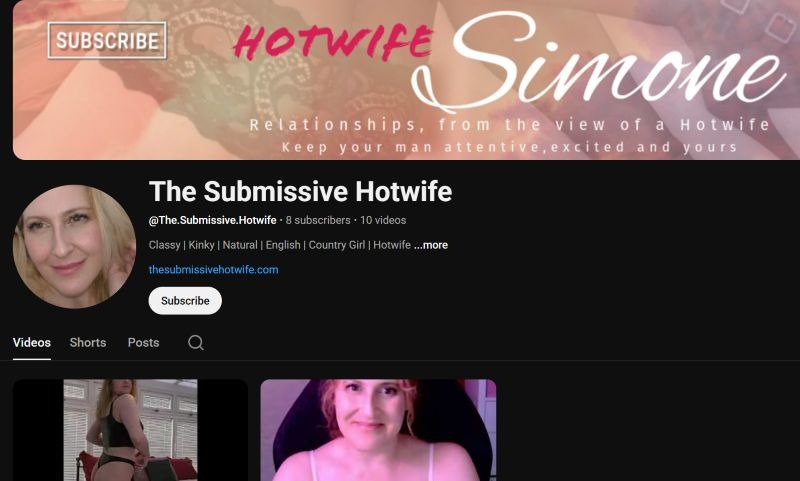 YouTube @the.submissive.hotwife