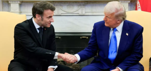 Emmanuel Macron e Donald Trump (Foto: REUTERS/Brian Snyder)