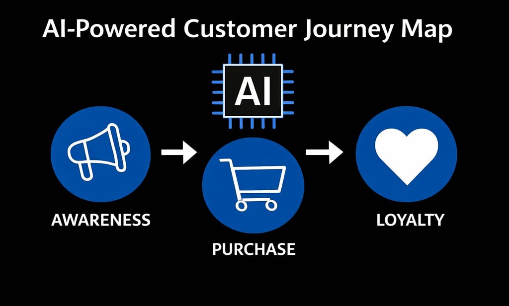 AI-powered customer journey from awareness to loyalty in UK