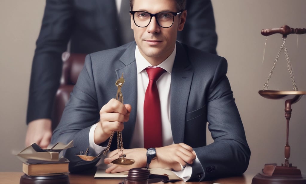 A man sitting at a table in front of a statue