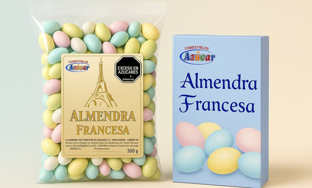 a box of almond almond almonds and almond almonds