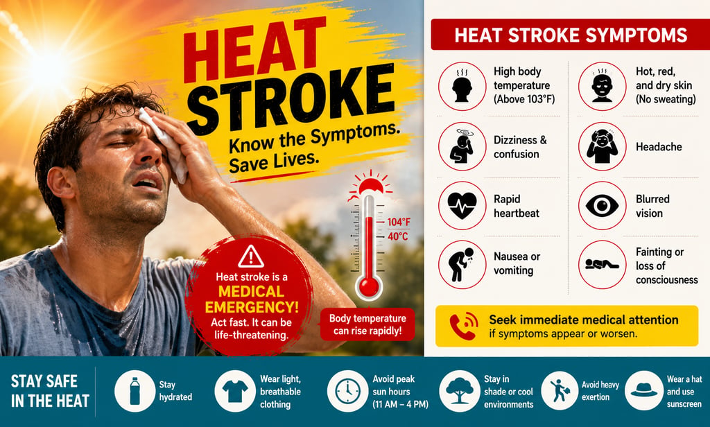 heat stroke symptoms