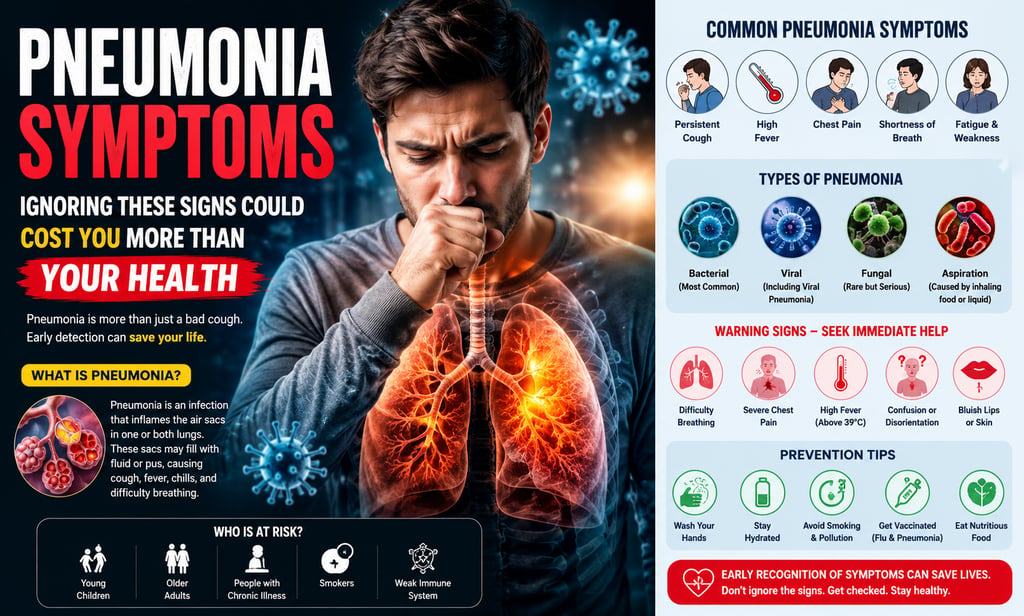 penumonia symptoms