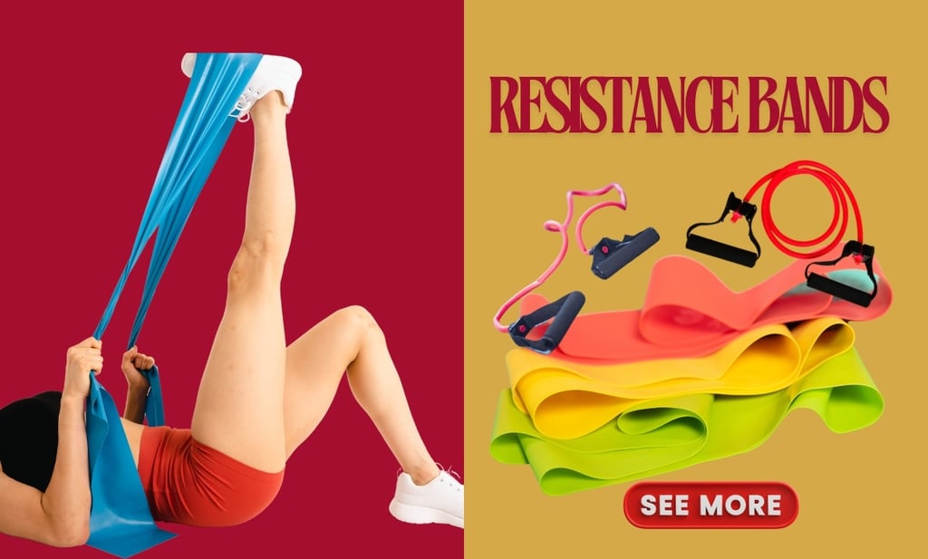 a woman doing resistance bands on a resistance band