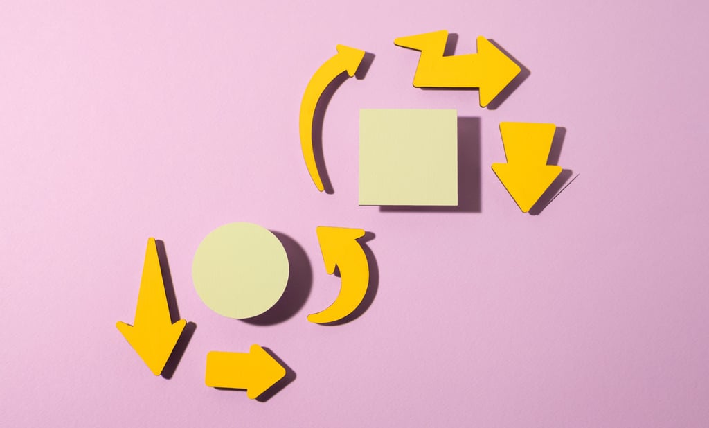 a group of arrows pointing to different directions