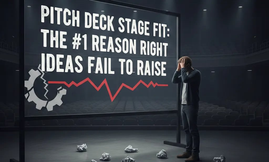 Pitch Deck Stage Fit: The #1 Reason Right Ideas Fail to Raise