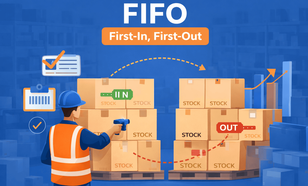FIFO inventory method warehouse stock rotation system