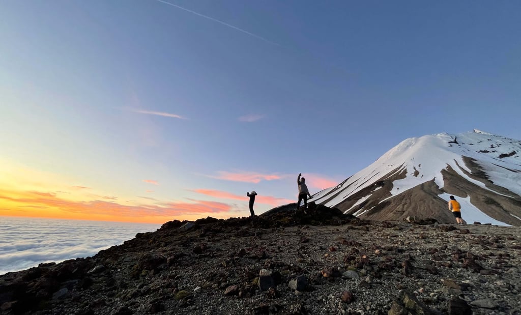 Atardecer en el Taranaki