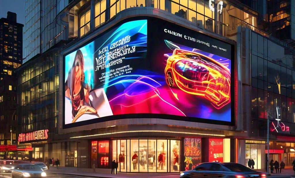 3d outdoor advertising led display screen